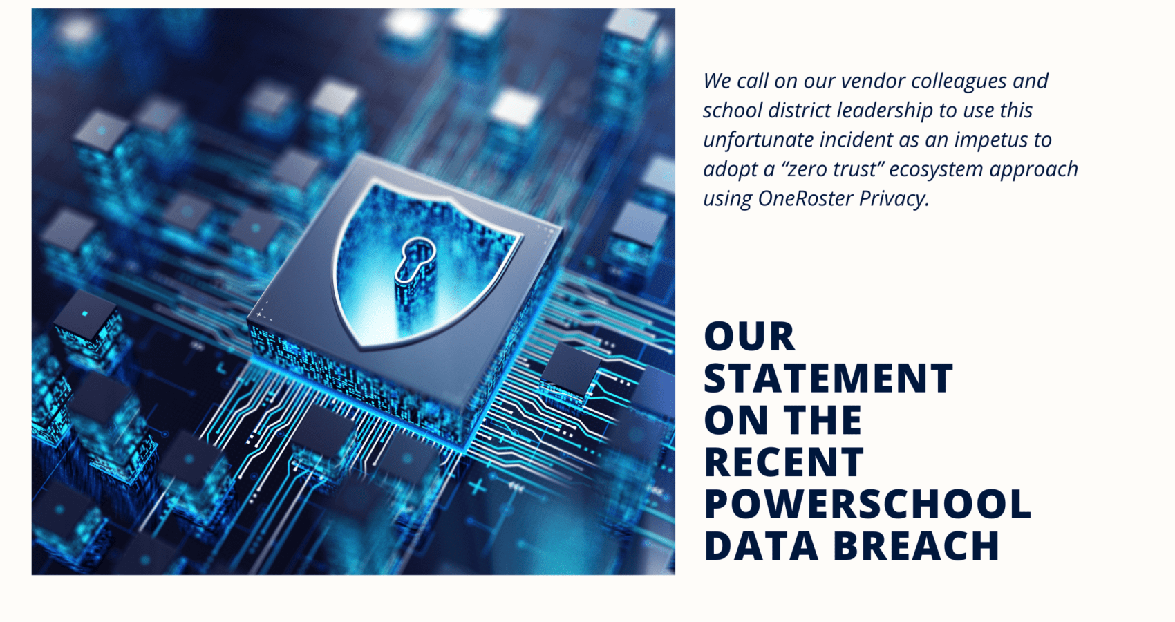 Statement on the Recent PowerSchool Breach